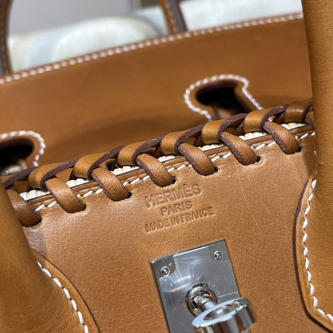HERMES 爱马仕 Birkin Picnic 野餐包 限量版 CK37 金棕色 高级感拉满 口蜜蜡线 全手工制作