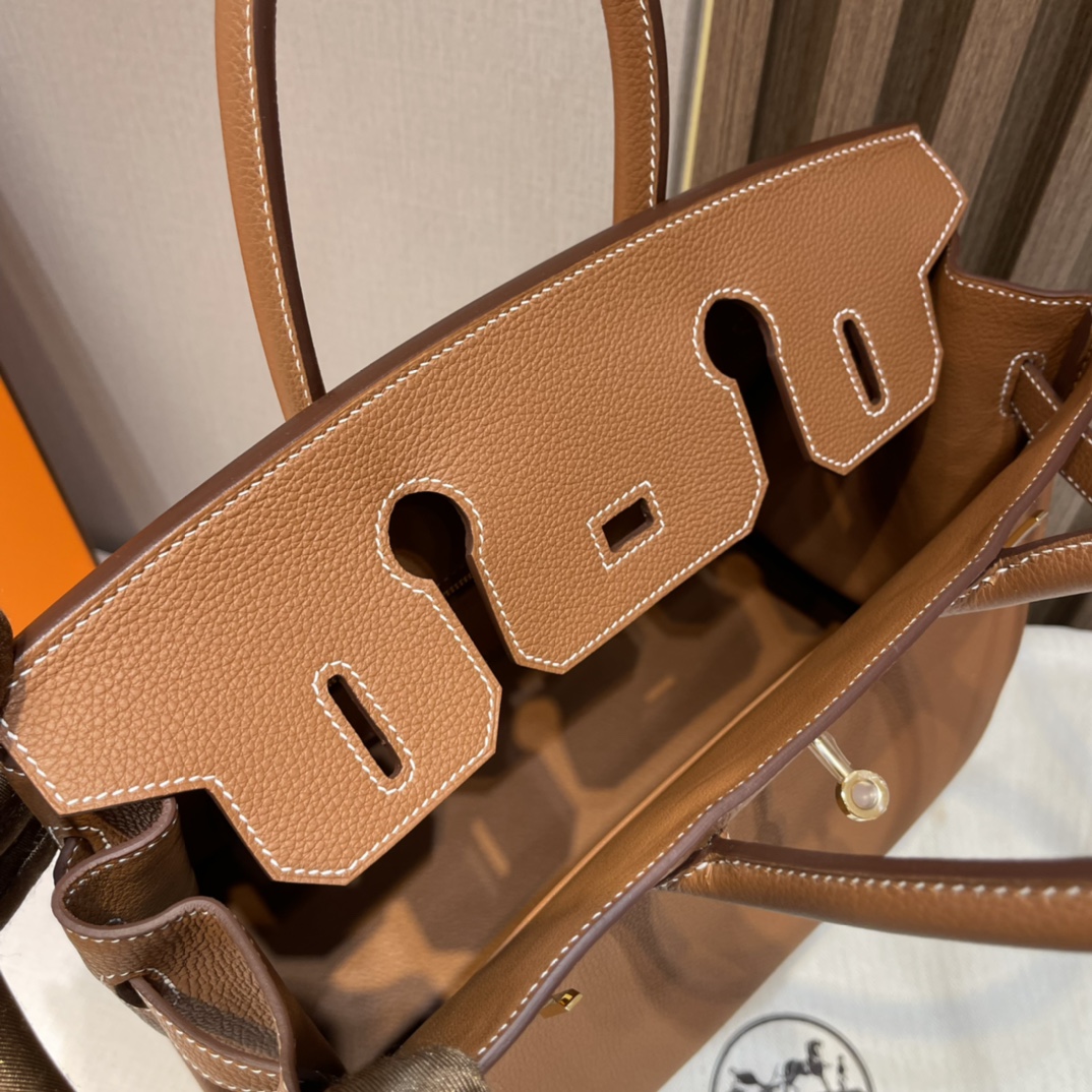 HERMES 爱马仕 Birkin 30cm togo皮 37 金棕Gold 金扣
